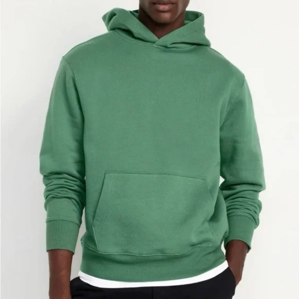 Old Navy Classic Pullover Hoodie Green Soft-washed Fleece Men’s Small